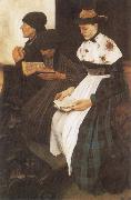 Wilhelm Leibl The Women in Church oil painting reproduction